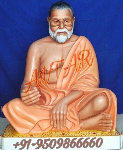 Pashupatinath Baba Sitting Marble Statue